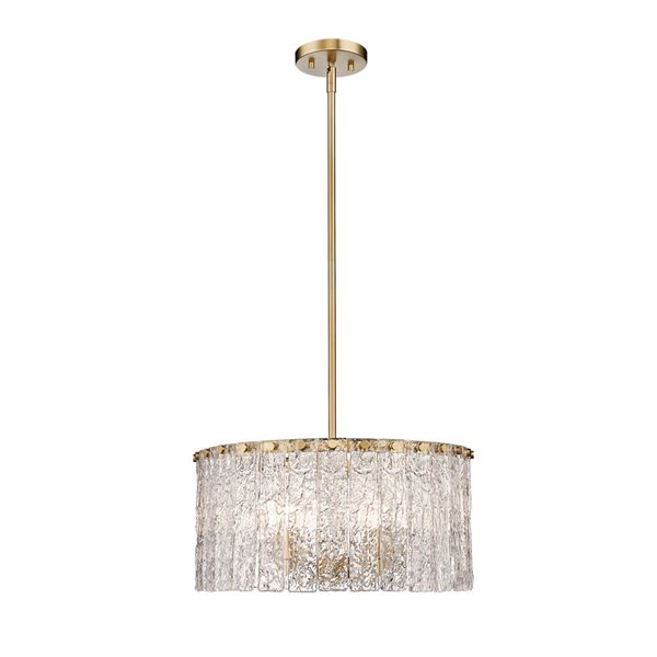 Z-Lite Modern Gold Glacier 5-Light Pendant