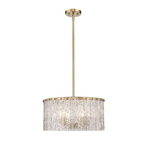 Z-Lite Modern Gold Glacier 5-Light Pendant