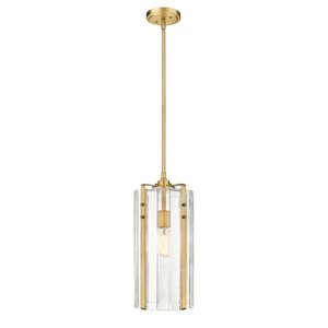 Z-Lite Rubbed Brass Alverton 1-Light Pendant