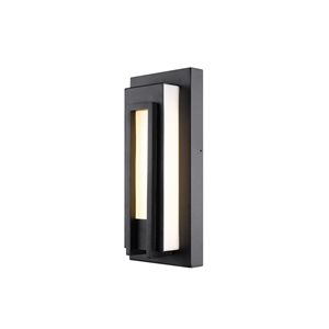 Z-Lite Black 5.5-in Keaton 1-Light Outdoor Wall Sconce