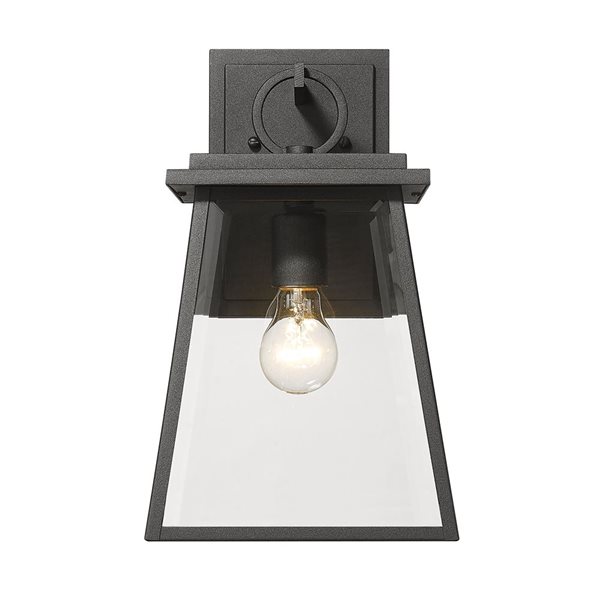 Z-Lite Black 8.25-in Broughton 1-Light Outdoor Wall Sconce