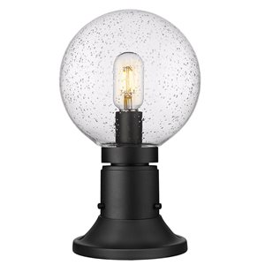 Z-Lite Black Laurent 1-Light Outdoor Pier Mounted Fixture