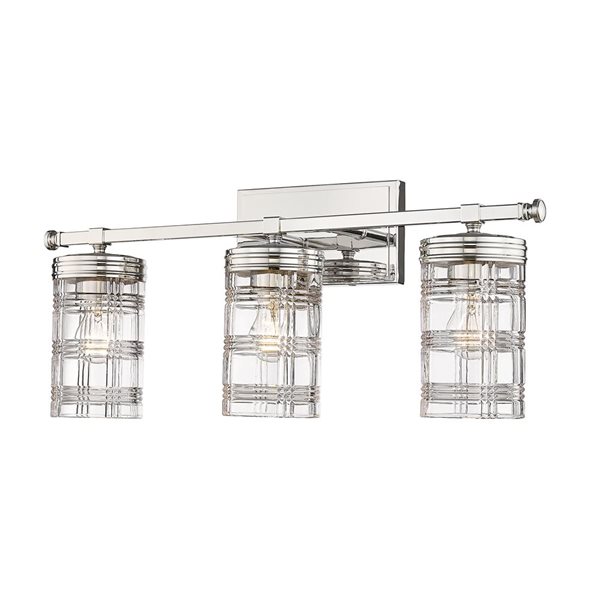 Z-Lite Polished Nickel Archer 3-Light Vanity