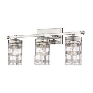 Z-Lite Polished Nickel Archer 3-Light Vanity