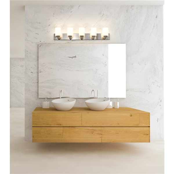 Z-Lite Brushed Nickel Soledad 5-Light Vanity