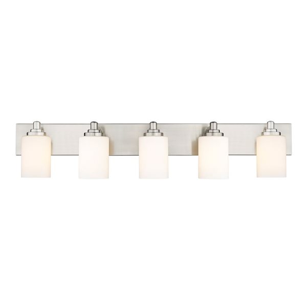 Z-Lite Brushed Nickel Soledad 5-Light Vanity