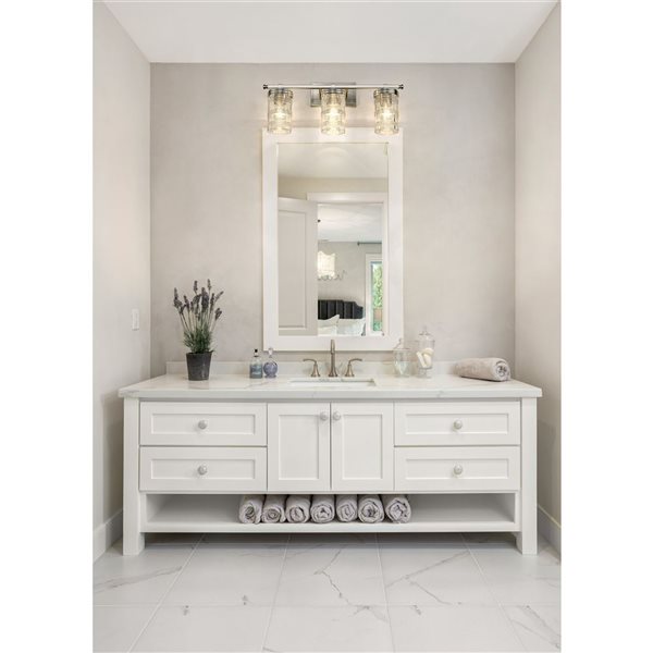 Z-Lite Brushed Nickel Archer 3-Light Vanity