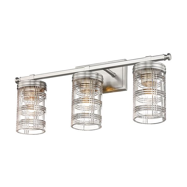 Z-Lite Brushed Nickel Archer 3-Light Vanity