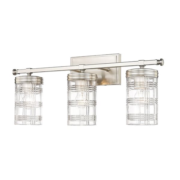 Z-Lite Brushed Nickel Archer 3-Light Vanity