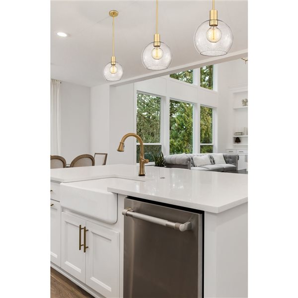 Z-Lite Olde Brass Margo 1-Light Pendant