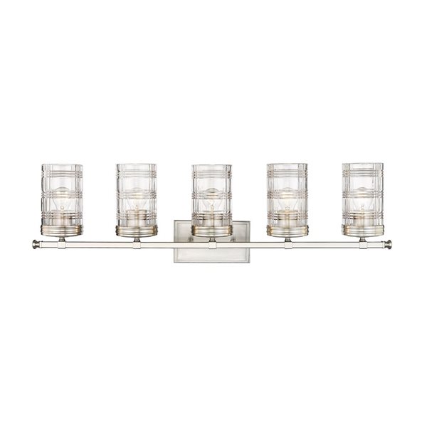 Z-Lite Brushed Nickel Archer 5-Light Vanity