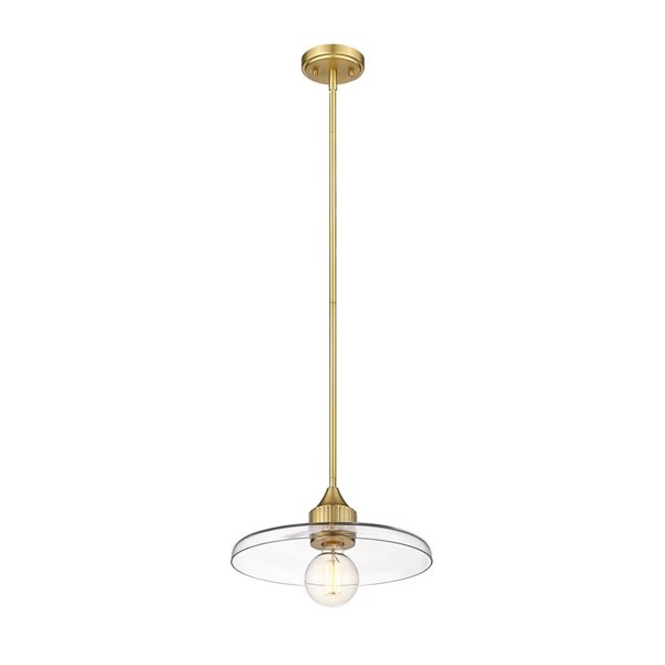 Z-Lite Olde Brass Paloma 1-Light Pendant