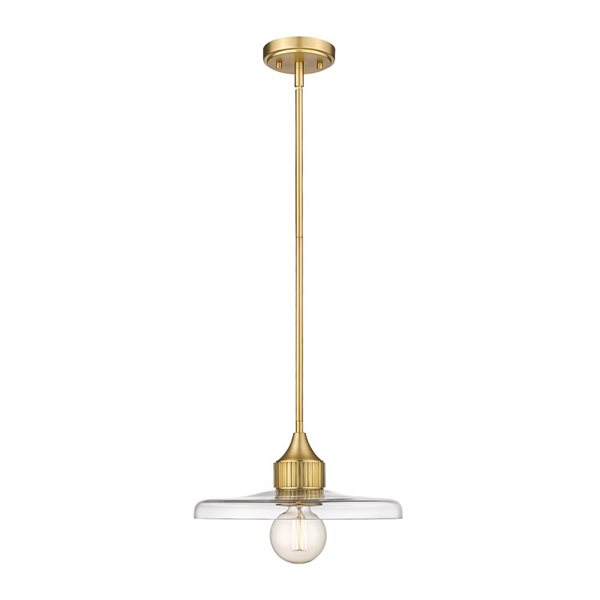 Z-Lite Olde Brass Paloma 1-Light Pendant