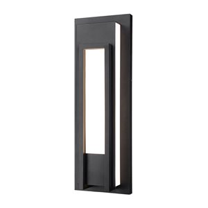 Z-Lite Black 8-in Keaton 1-Light Outdoor Wall Sconce