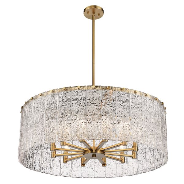 Z-Lite Modern Gold Glacier 12-Light Pendant