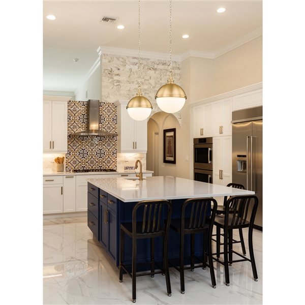 Z-Lite Classic Brass Peyton 2-Light Pendant