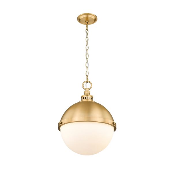 Z-Lite Classic Brass Peyton 2-Light Pendant