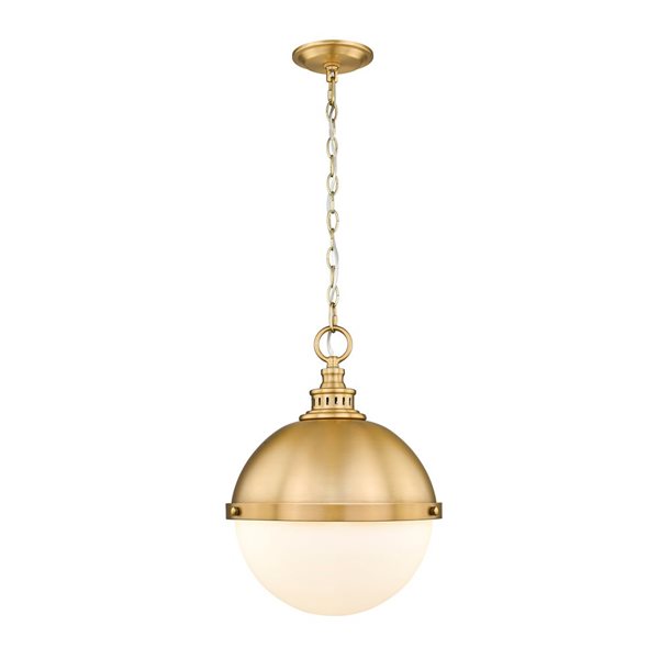 Z-Lite Classic Brass Peyton 2-Light Pendant