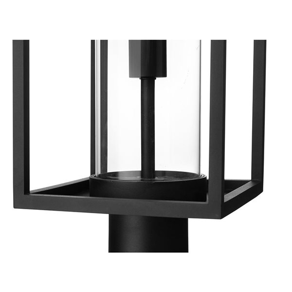 Z-Lite Black Dunbroch 1-Light Outdoor Post Mount Fixture