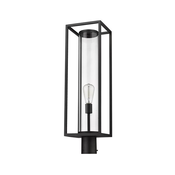 Z-Lite Black Dunbroch 1-Light Outdoor Post Mount Fixture