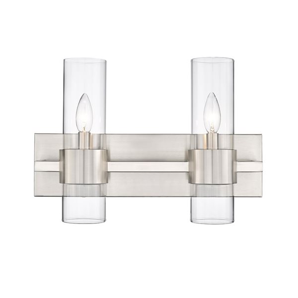 Z-Lite Brushed Nickel Lawson 2-Light Vanity