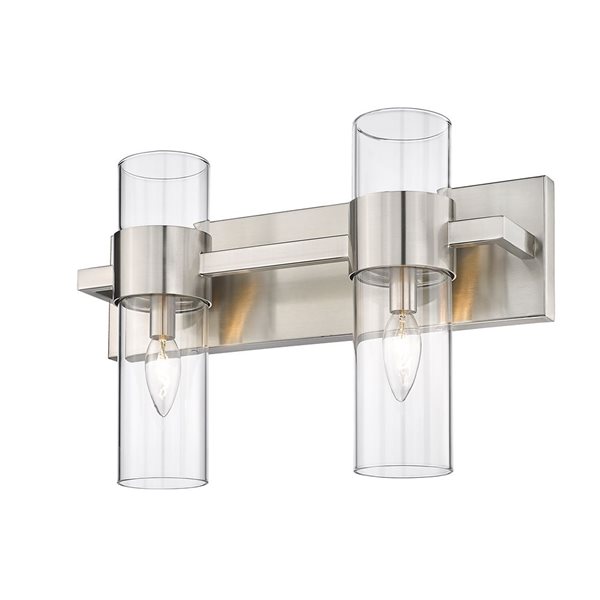 Z-Lite Brushed Nickel Lawson 2-Light Vanity