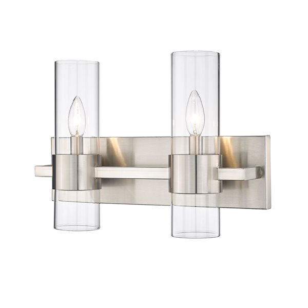 Z-Lite Brushed Nickel Lawson 2-Light Vanity