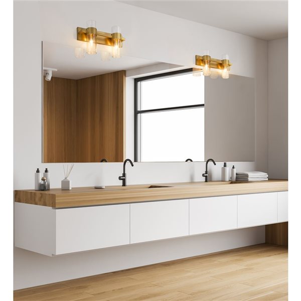 Z-Lite Rubbed Brass Lawson 2-Light Vanity