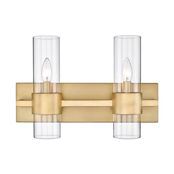 Z-Lite Rubbed Brass Lawson 2-Light Vanity