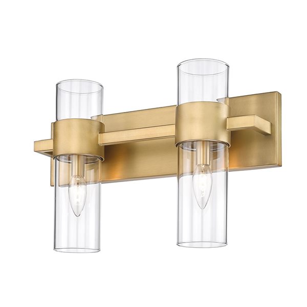 Z-Lite Rubbed Brass Lawson 2-Light Vanity