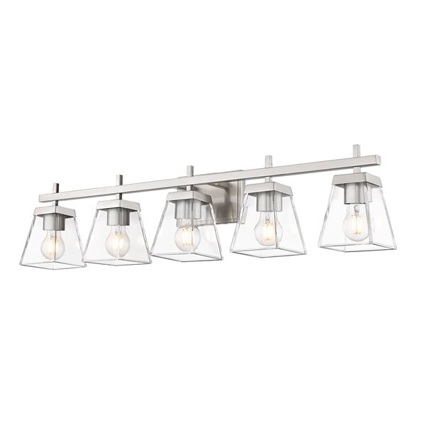 Z-Lite Brushed Nickel Lauren 5-Light Vanity