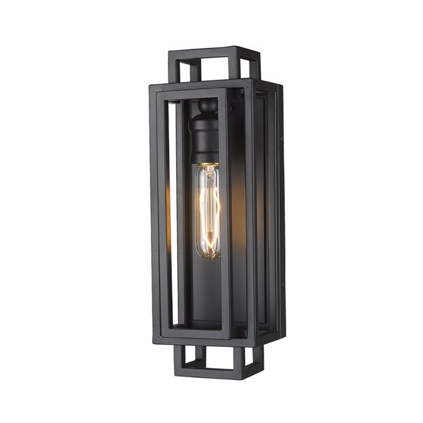 Z-Lite Matte Black Titania 1-Light Wall Sconce