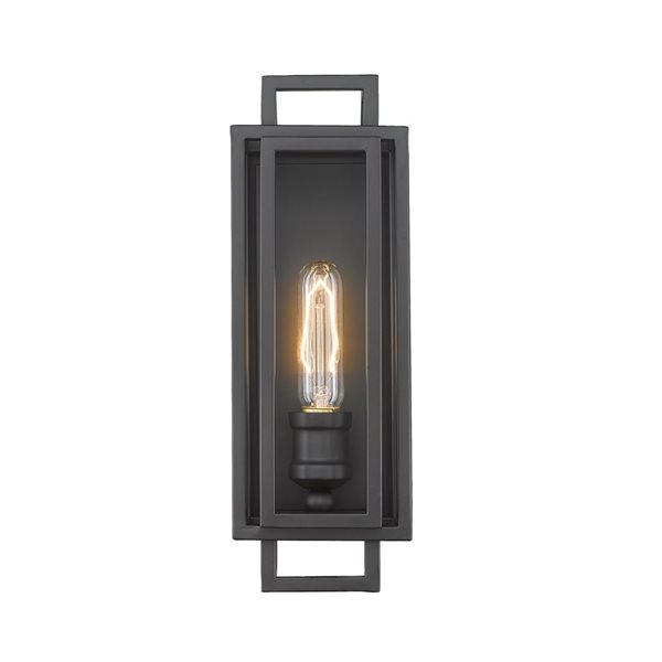 Z-Lite Matte Black Titania 1-Light Wall Sconce