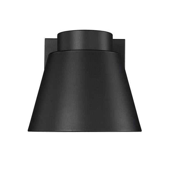 Z-Lite Black 12-in Asher 1-Light Outdoor Wall Sconce