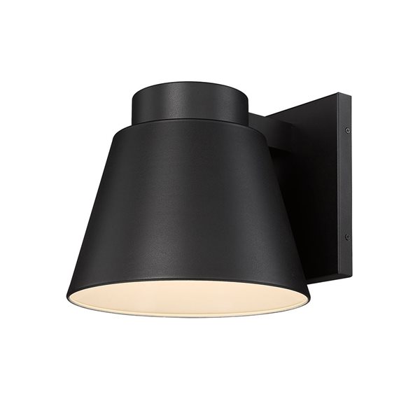 Z-Lite Black 12-in Asher 1-Light Outdoor Wall Sconce