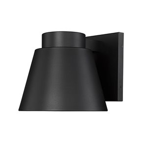 Z-Lite Black 12-in Asher 1-Light Outdoor Wall Sconce