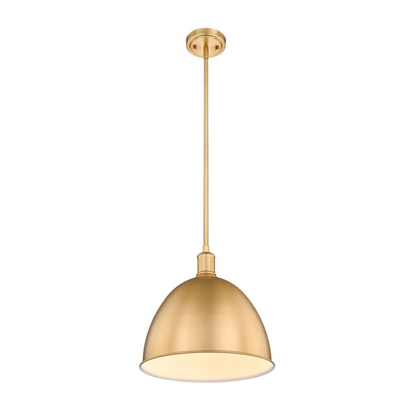 Z-Lite Classic Brass Sawyer 1-Light Pendant