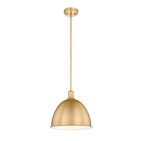 Z-Lite Classic Brass Sawyer 1-Light Pendant