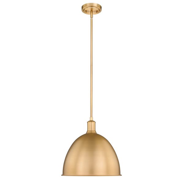 Z-Lite Classic Brass Sawyer 1-Light Pendant