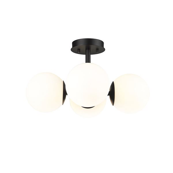 Z-Lite Contemporary/Modern Midnetic 4-Light Semi Flush Mount