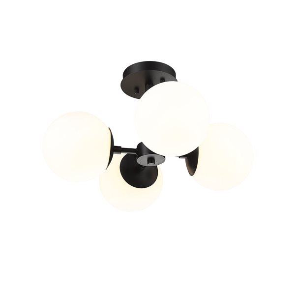 Z-Lite Contemporary/Modern Midnetic 4-Light Semi Flush Mount