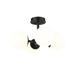 Z-Lite Contemporary/Modern Midnetic 4-Light Semi Flush Mount