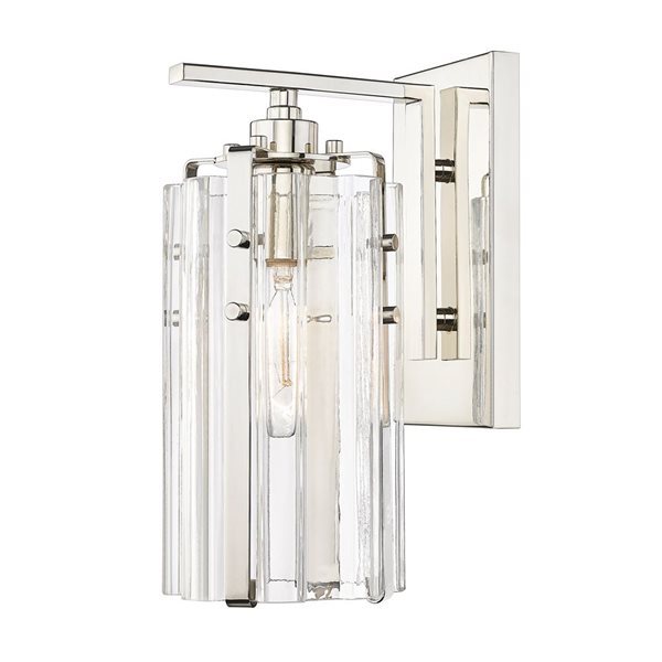 Z-Lite Polished Nickel Alverton 1-Light Wall Sconce