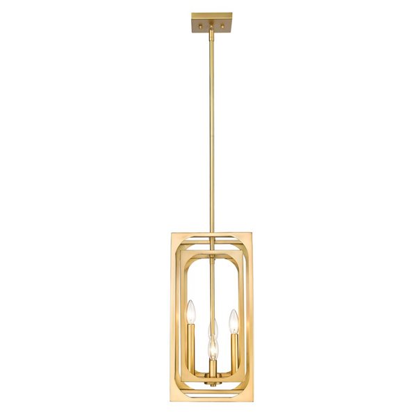 Z-Lite Rubbed Brass Easton 4-Light Chandelier