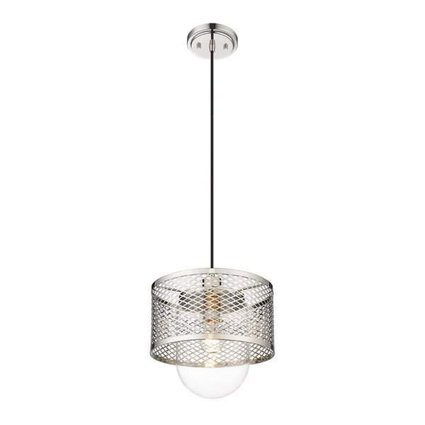 Z-Lite Polished Nickel Kipton 1-Light Pendant