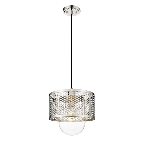 Z-Lite Polished Nickel Kipton 1-Light Pendant