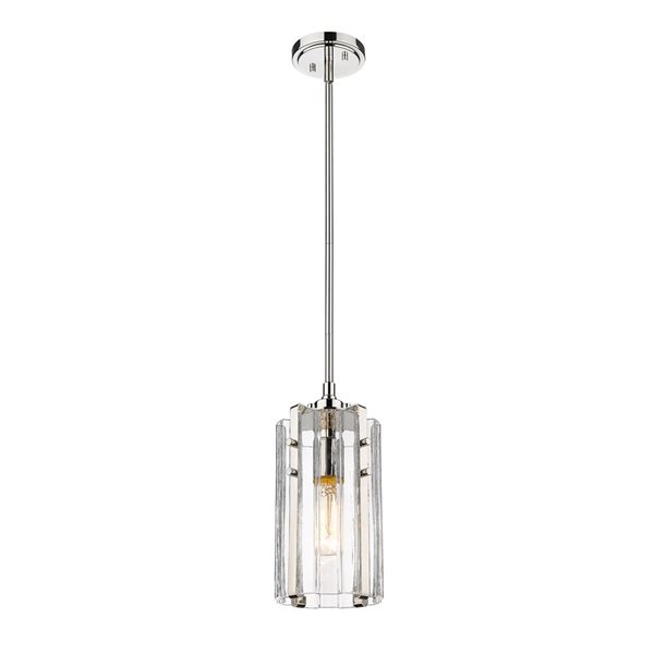 Z-Lite Polished Nickel Alverton 1-Light Mini Pendant