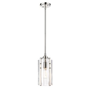 Z-Lite Polished Nickel Alverton 1-Light Mini Pendant