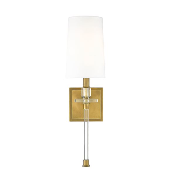 Z-Lite Rubbed Brass Sophia 1-Light Wall Sconce