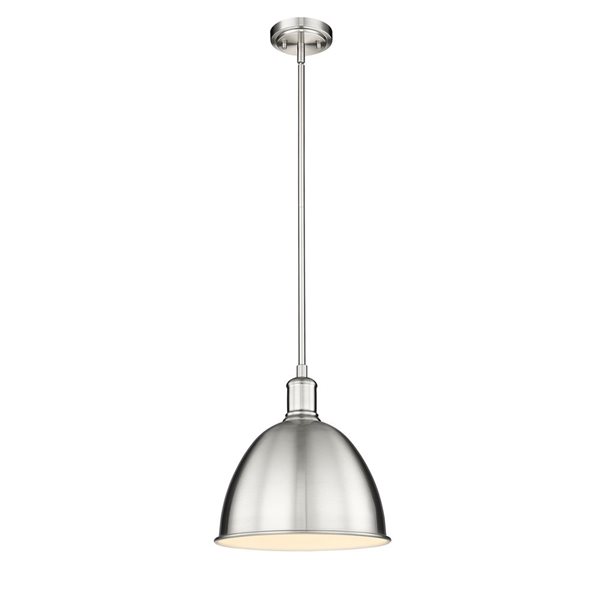 Z-Lite Brushed Nickel Sawyer 1-Light Pendant